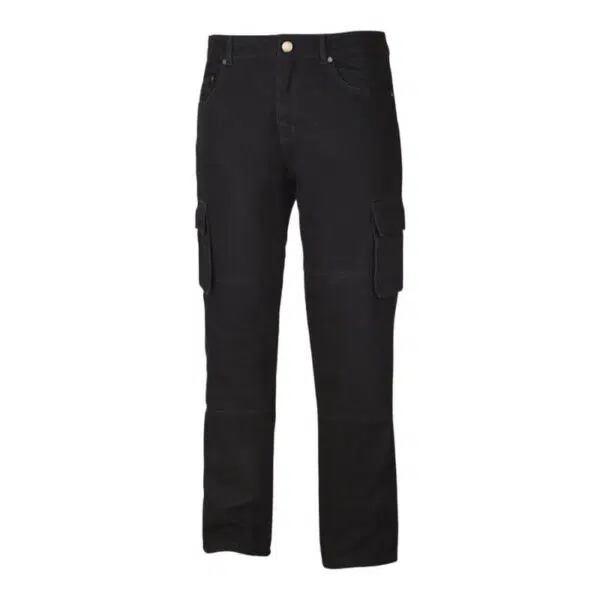 Black Plain Cargo Trousers