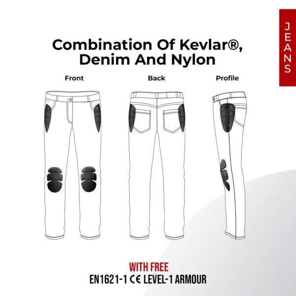 Compact Kevlar Motorcycle Jeans