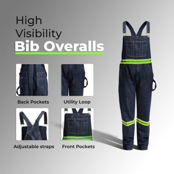 Green Color Bib Overalls