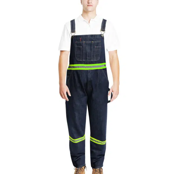 Green Color Bib Overalls